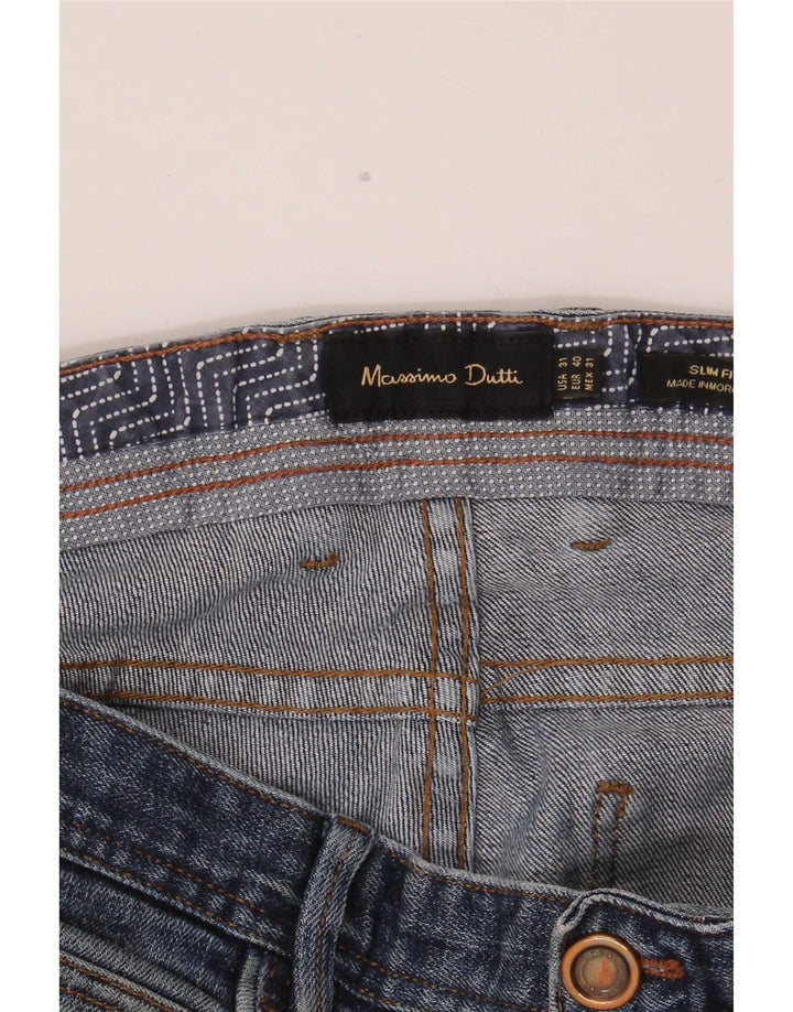 Jeansy męskie Massimo Dutti EU 40 Medium W32 L34 Niebieskie