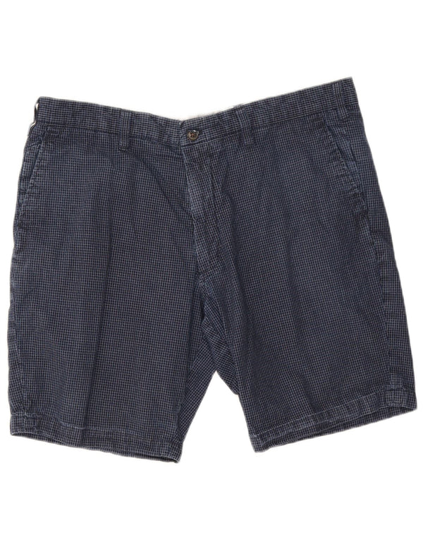 Marks & Spencer Męskie spodenki Chino W38 XL, bawełniana, granatowa krata