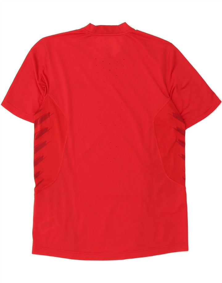 ADIDAS Mens Climacool T-Shirt Top Medium Red Polyester Vintage Adidas and Second-Hand Adidas from Messina Hembry 