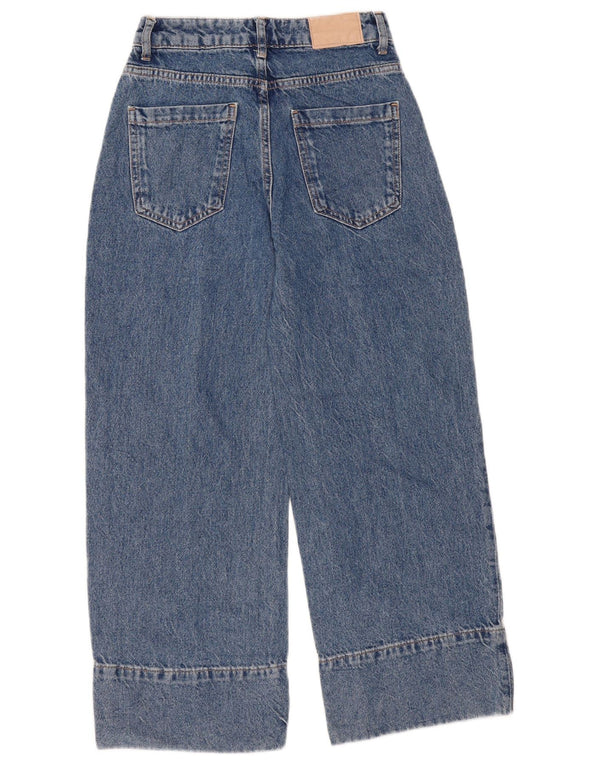 Damskie jeansy Zara o luźnym kroju z wysokim stanem EU 32 2XS W22 L25 Niebieskie bawełniane