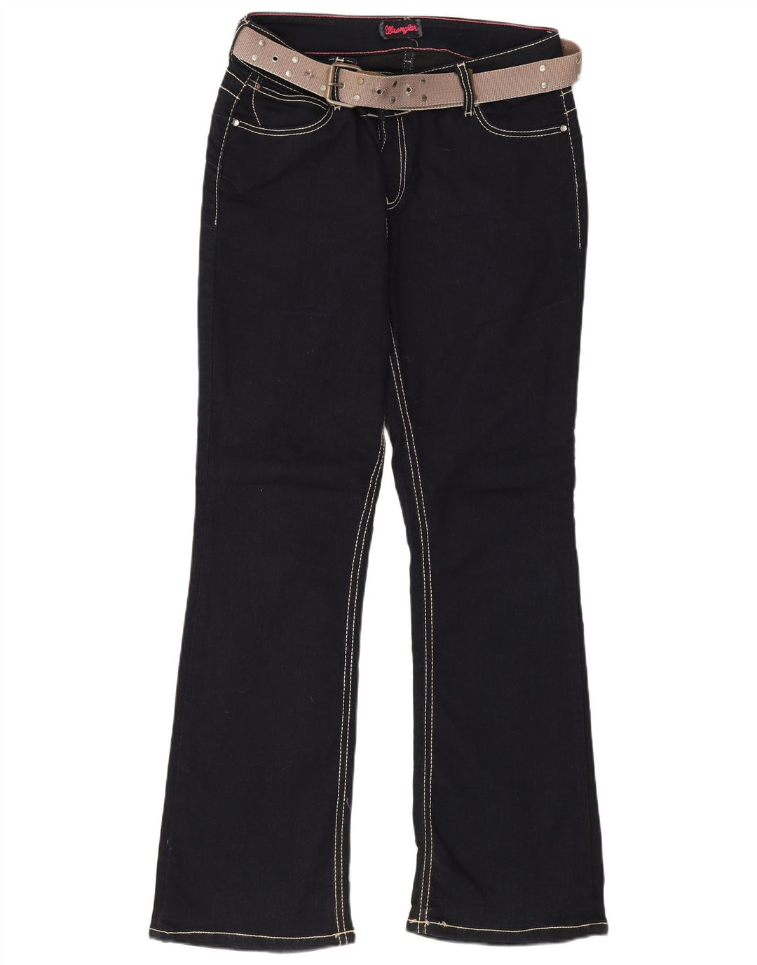 Damskie jeansy Wrangler Bootcut W32 L31 Granatowe, bawełniane