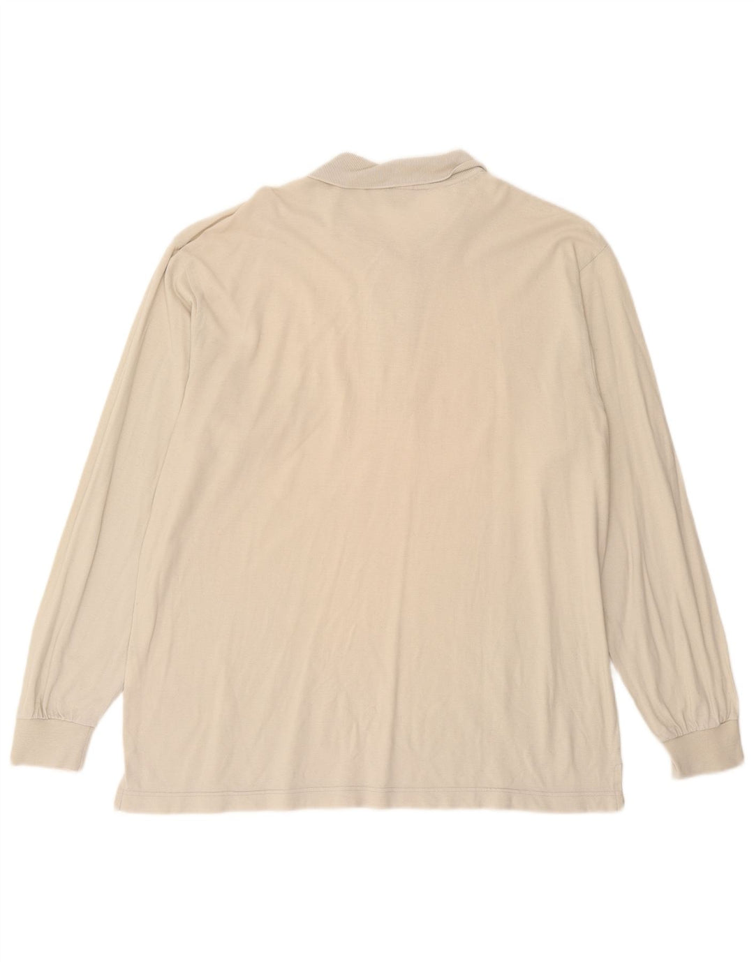 Męska koszulka polo SERGIO TACCHINI z długim rękawem IT 52, duża, złamanej bieli, bawełniana