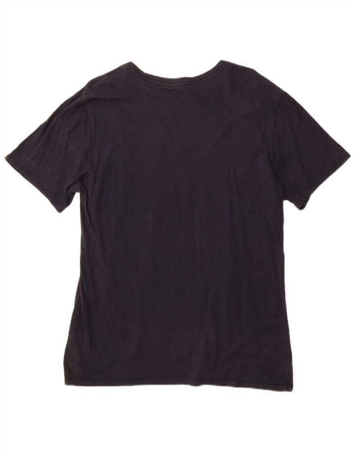 Męski T-shirt z grafiką NIKE, duży, granatowy, bawełniany