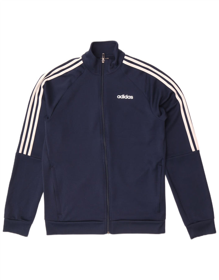 Adidas Męskie Climalite Dres Top Jacket UK 40/42 Średni Granatowy