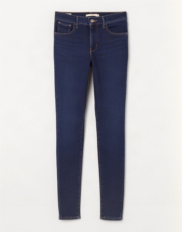 Damskie jeansy Levi's 720 Super Skinny W27 L30 Granatowa bawełna