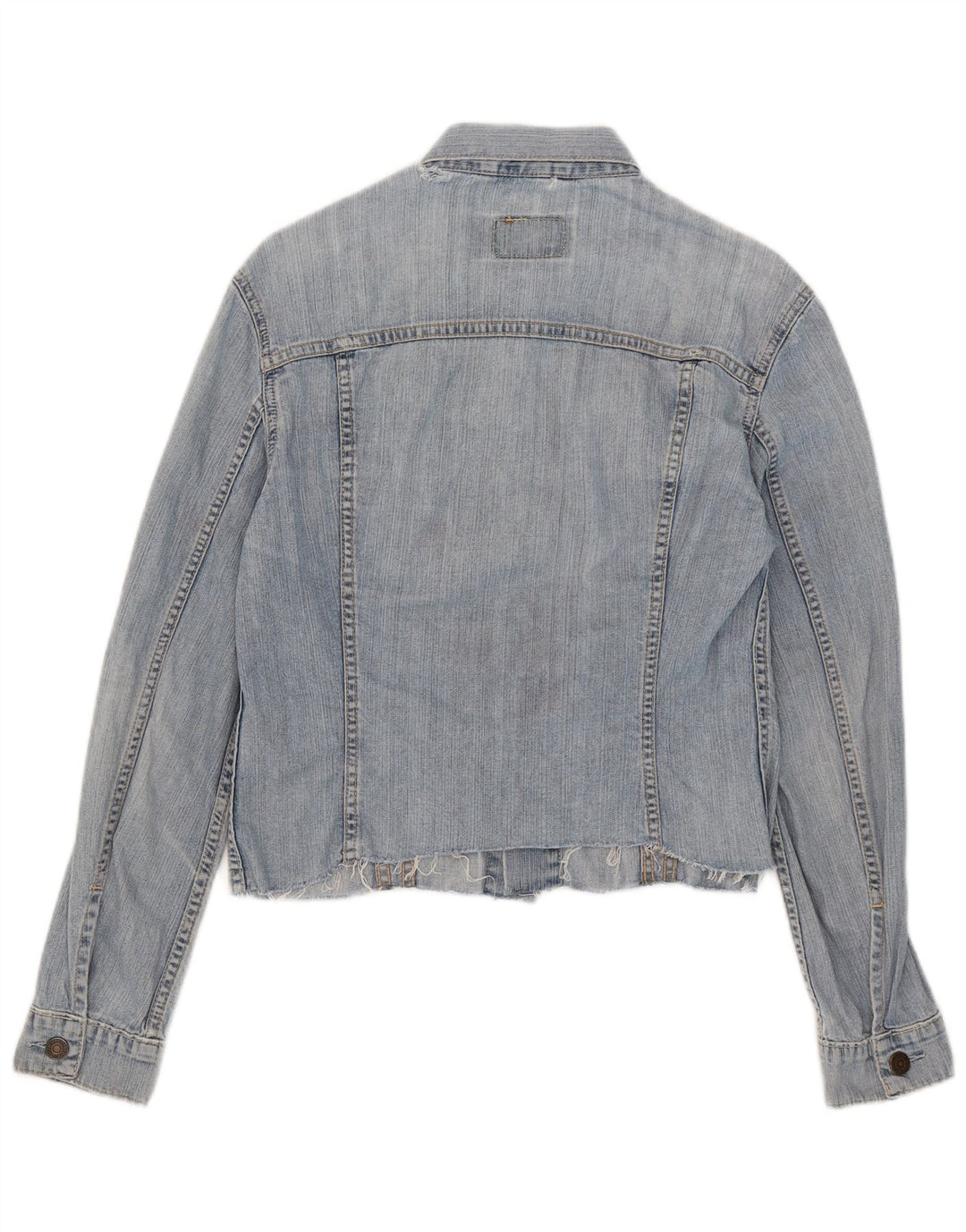 Kurtka dziewczęca Levi's Crop Denim 10-11 lat, średnia niebieska, bawełniana