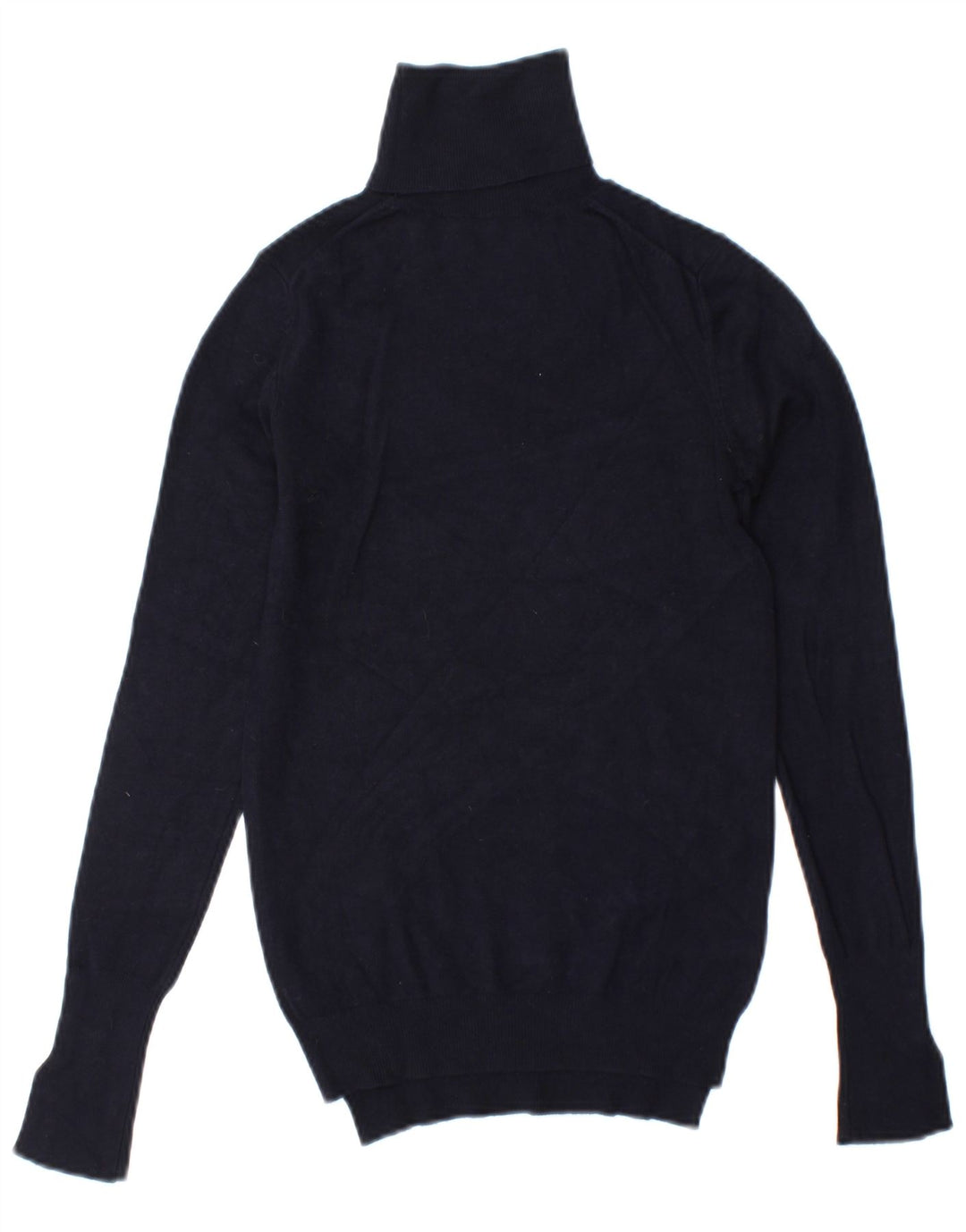 Sweter damski Zara z wywijanym dekoltem UK 10, mały, granatowy