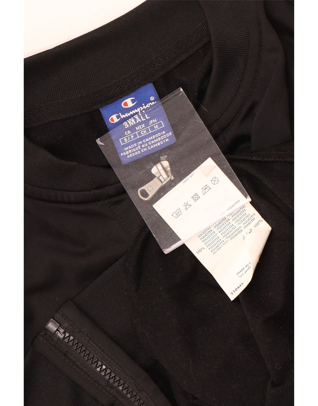 Damska kurtka dresowa Champion Crop Graphic UK 10 Small Black