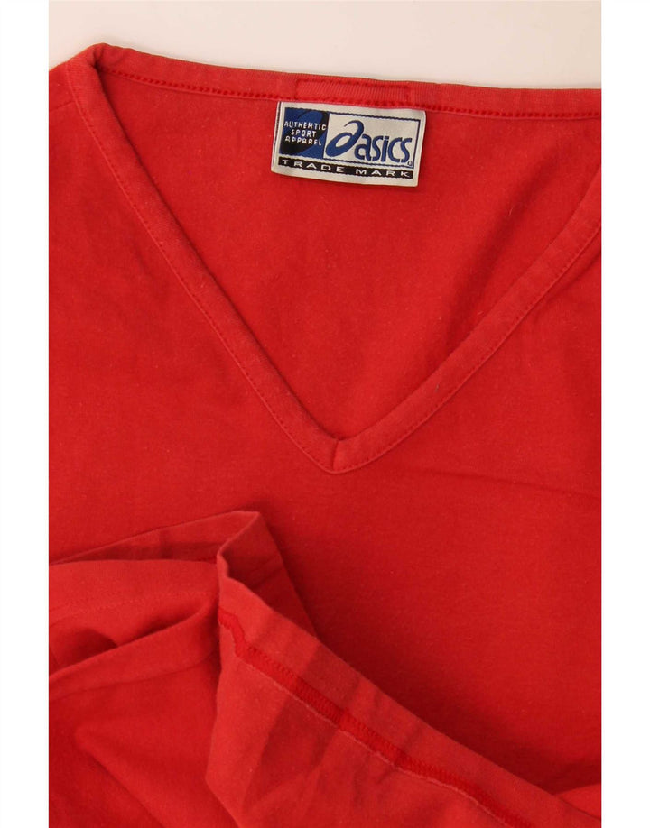 Damski top Asics z długim rękawem UK 8, mały, czerwony