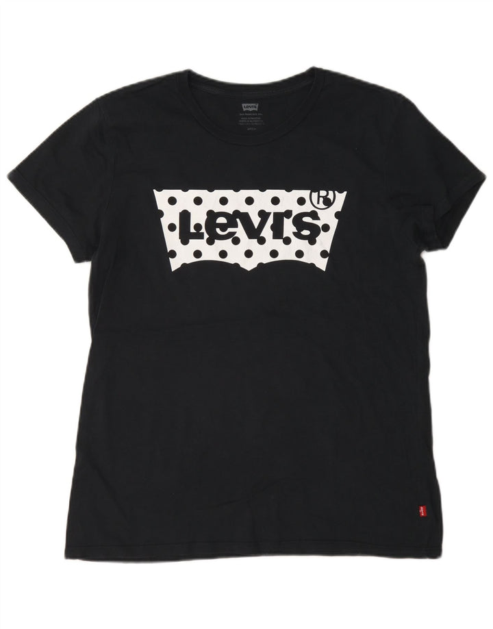 Damska koszulka oversize z grafiką Levi's Top UK 10, mała czarna