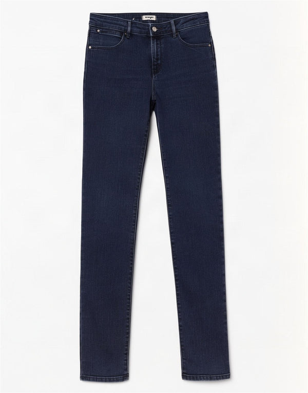 Damskie jeansy Wrangler W28 L34 Granatowe, bawełniane