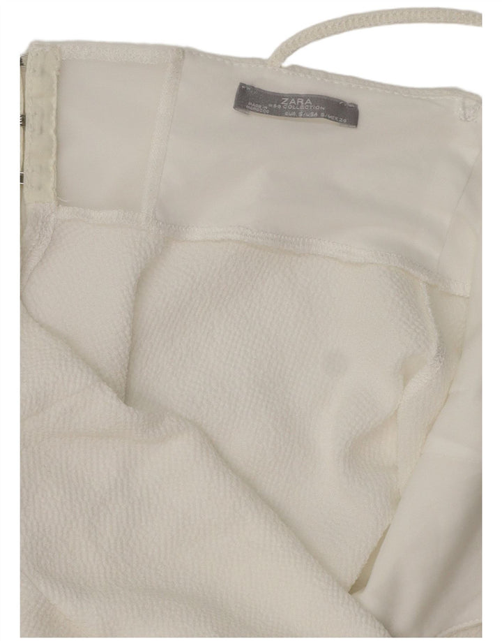 Damski asymetryczny top na ramiączkach Zara UK 8 Small White