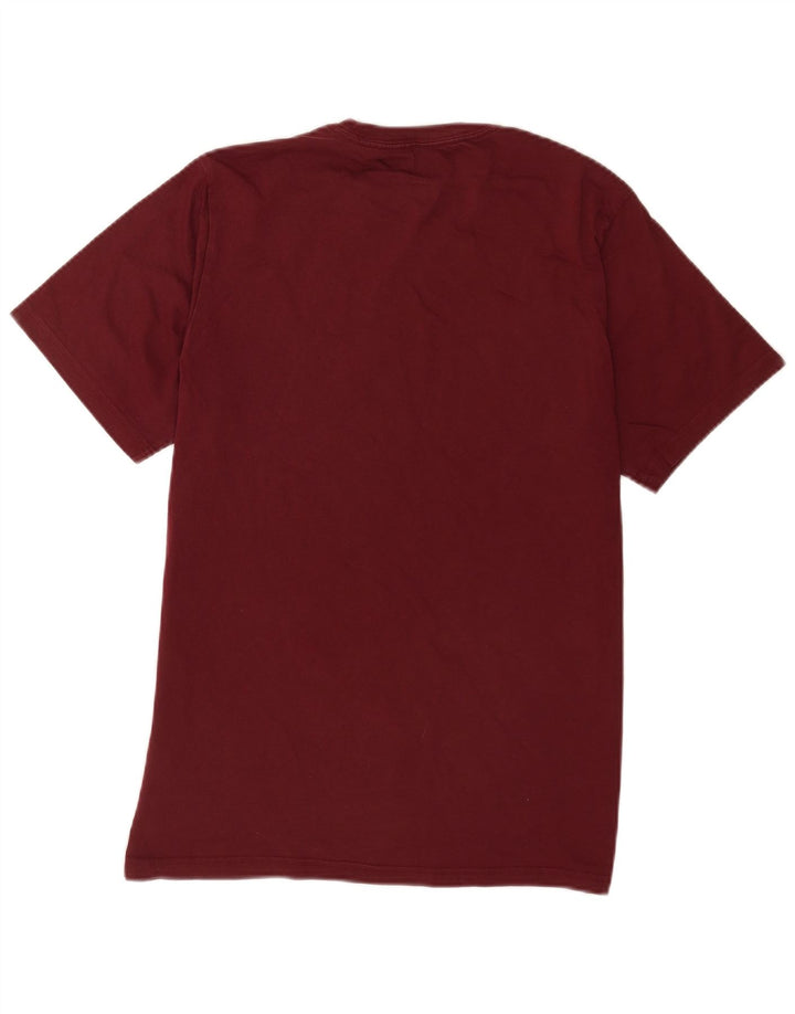 Męski T-shirt Converse z grafiką, średni, bordowy