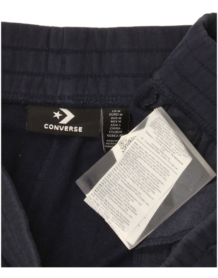 Męskie spodnie dresowe Converse Joggers, średnie granatowe, bawełniane