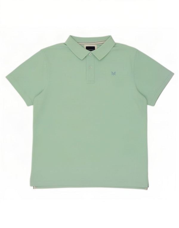 Crew Clothing Mens Polo Shirt 2XL Green Cotton