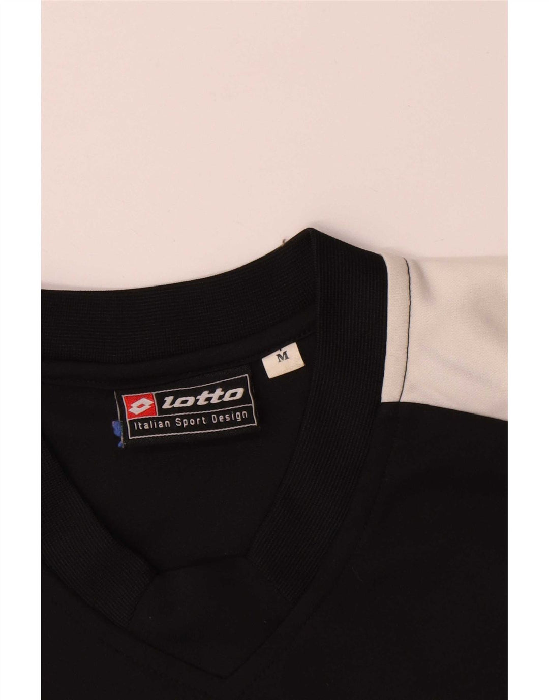 Lotto Męska koszulka z grafiką Top Medium Black Colorblock Poliester