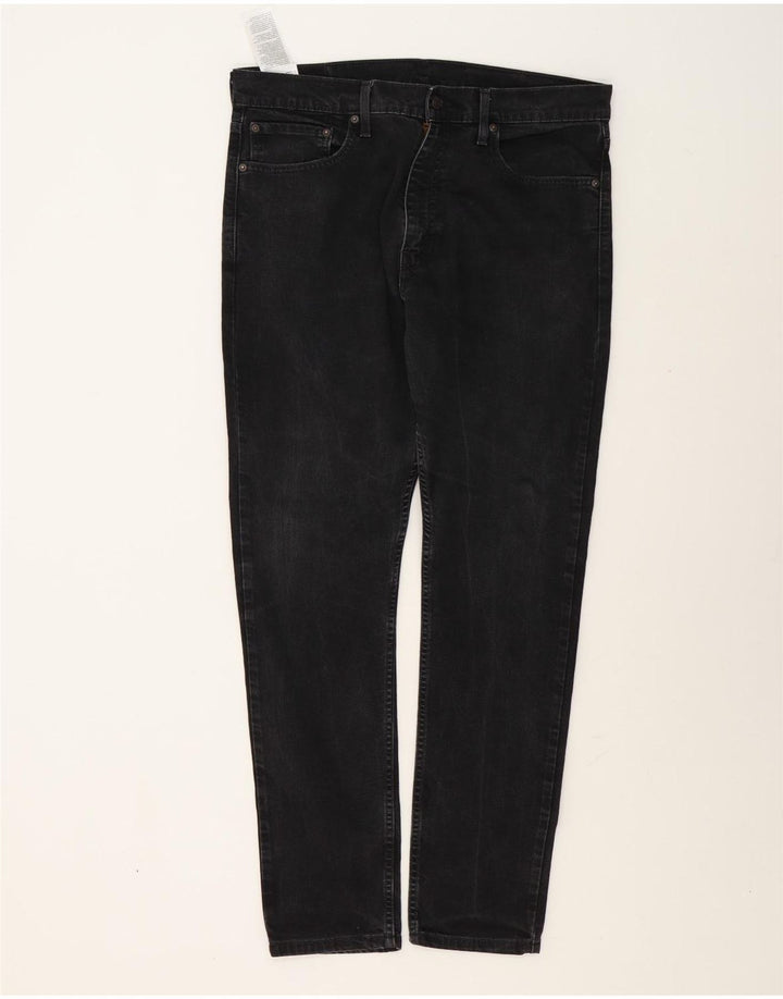 Męskie dżinsy Levi's Slim Tapered W36 L32 Czarna bawełna