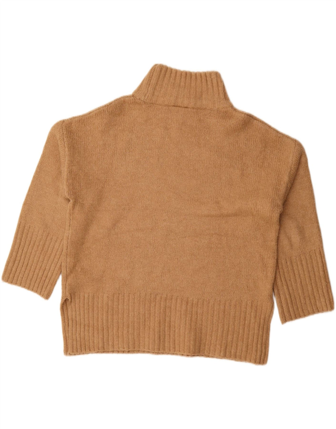 Damski sweter oversize z golfem Topshop UK 12, średni brąz