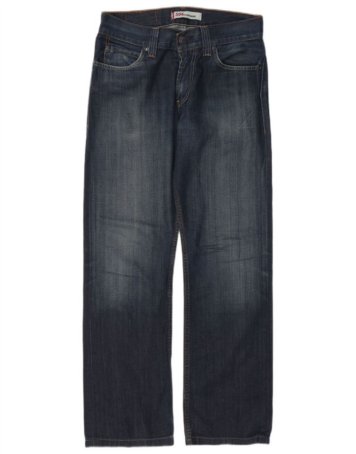 Męskie jeansy LEVI'S 506 o standardowym kroju W31 L30, niebieska bawełna