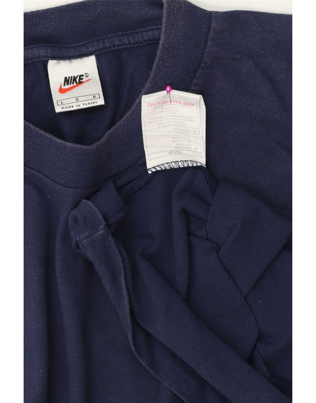 T-shirt męski Nike, duży, granatowy, bawełniany