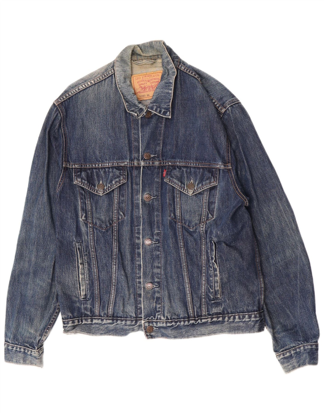 Męska kurtka dżinsowa Levi's 70503 UK 40, duża niebieska bawełniana