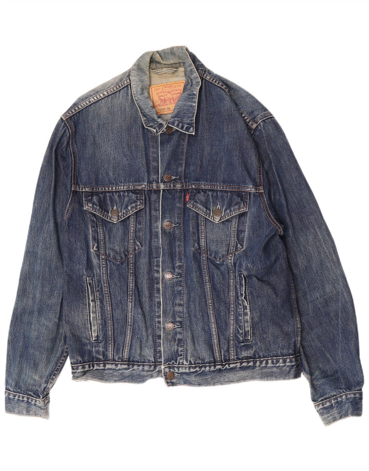Męska kurtka dżinsowa Levi's 70503 UK 40, duża niebieska bawełniana