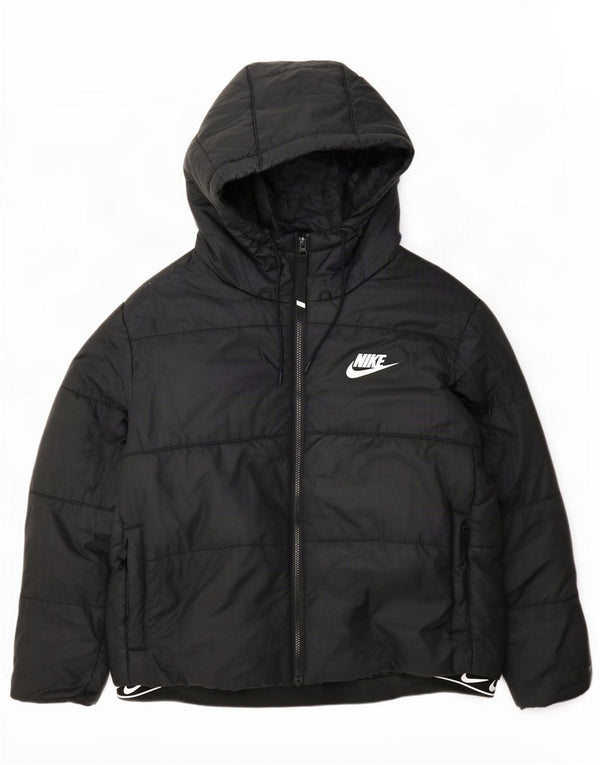 Damska wyściełana kurtka z kapturem Nike Therma-Fit, UK 18 XL, czarna