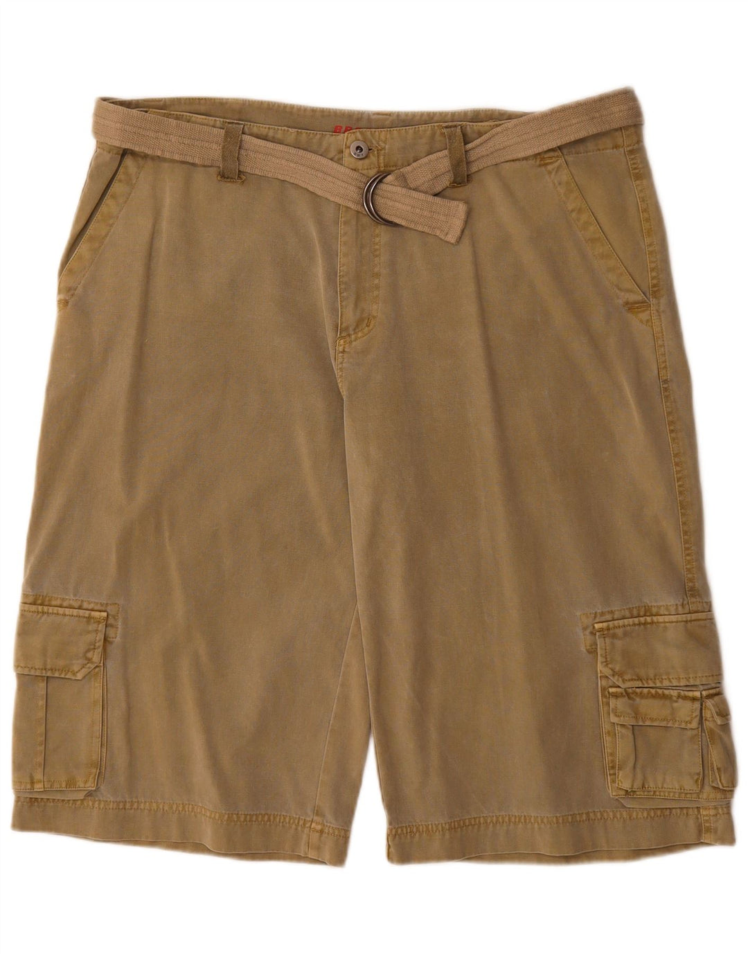 Męskie spodenki cargo Broadway W36, duże, bawełniane w kolorze khaki