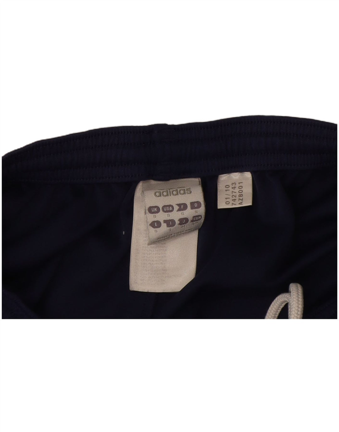 Męskie spodenki sportowe Adidas, małe, granatowe, poliestrowe