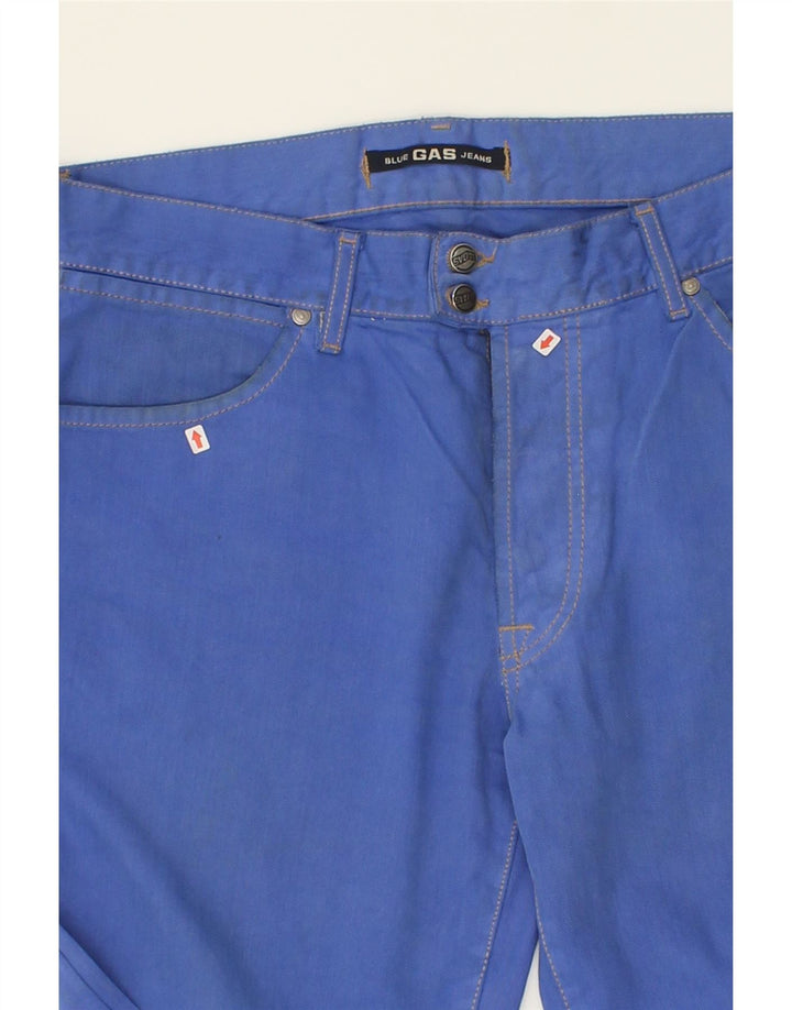 GAS Womens Straight Jeans W33 L27 Blue Cotton Vintage Gas and Second-Hand Gas from Messina Hembry 