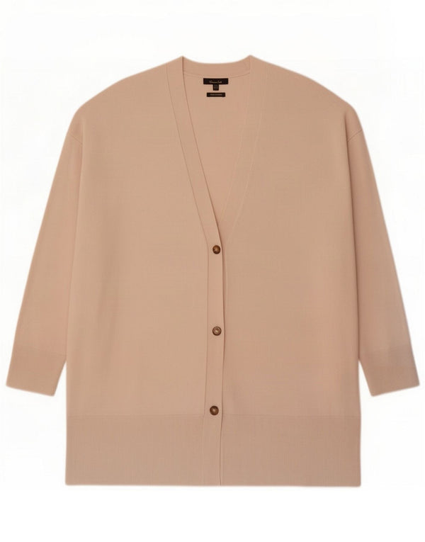 Damski sweter oversize Massimo Dutti Longline UK 14 Medium Beige