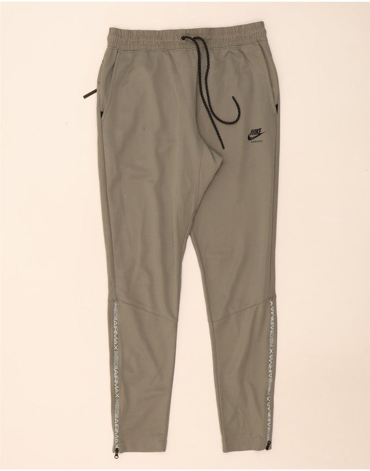 Męski dres Nike z grafiką, średni khaki, bawełna
