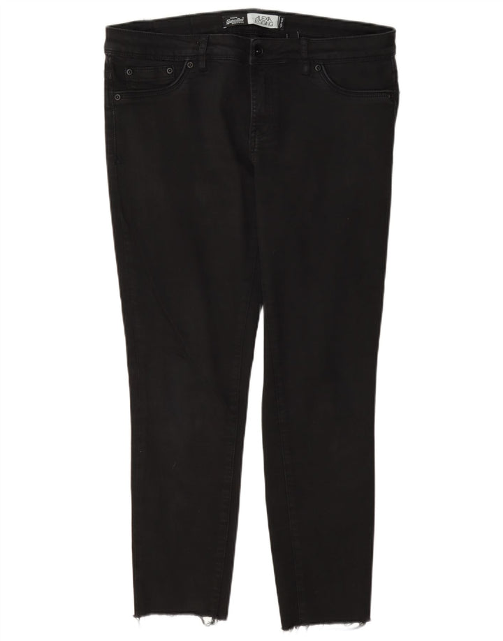 Damskie jeansy Superdry Alexia Jegging W31 L26, czarne, bawełniane