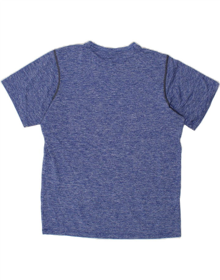 COLUMBIA Mens T-Shirt Top Medium Blue Flecked Vintage Columbia and Second-Hand Columbia from Messina Hembry 