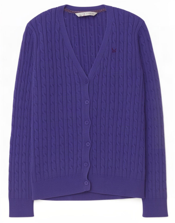 Damski sweter rozpinany Crew Clothing UK 12, średni niebieski
