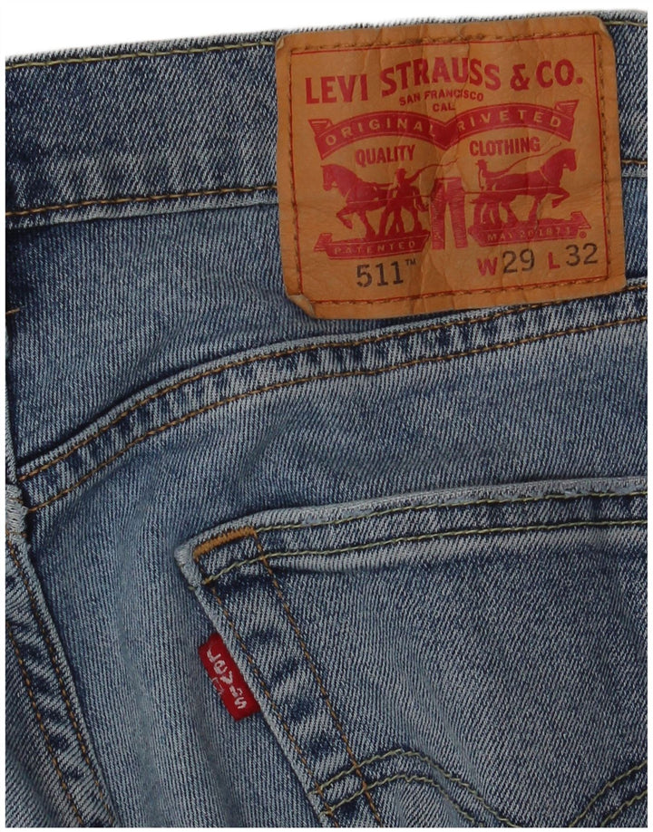 Męskie jeansy LEVI'S 511 Slim W29 L32 Niebieskie