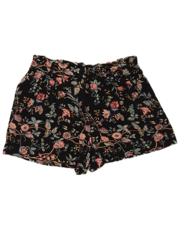 Damskie spodenki Chino Oasis UK 10 Small W28 Czarne w kwiaty