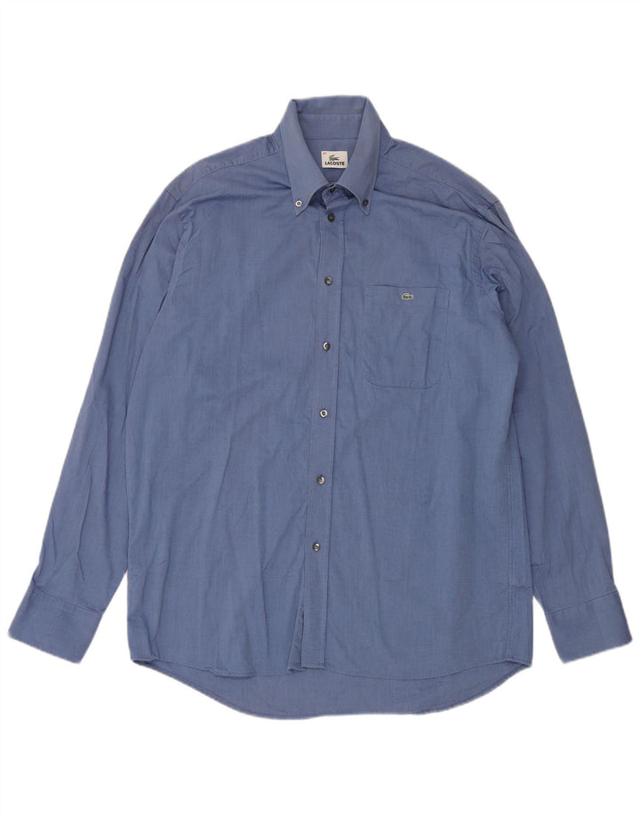 Koszula męska LACOSTE rozmiar 43, duża, niebieska, bawełniana