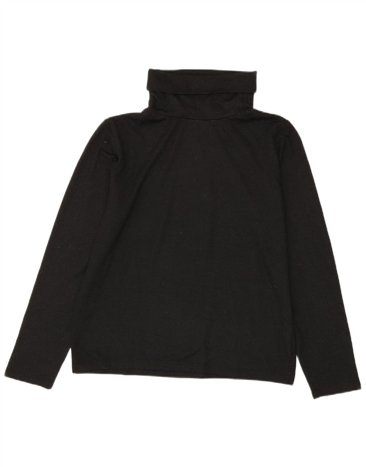 Damski top Zara z okrągłym dekoltem i długim rękawem, UK 18 XL, czarny