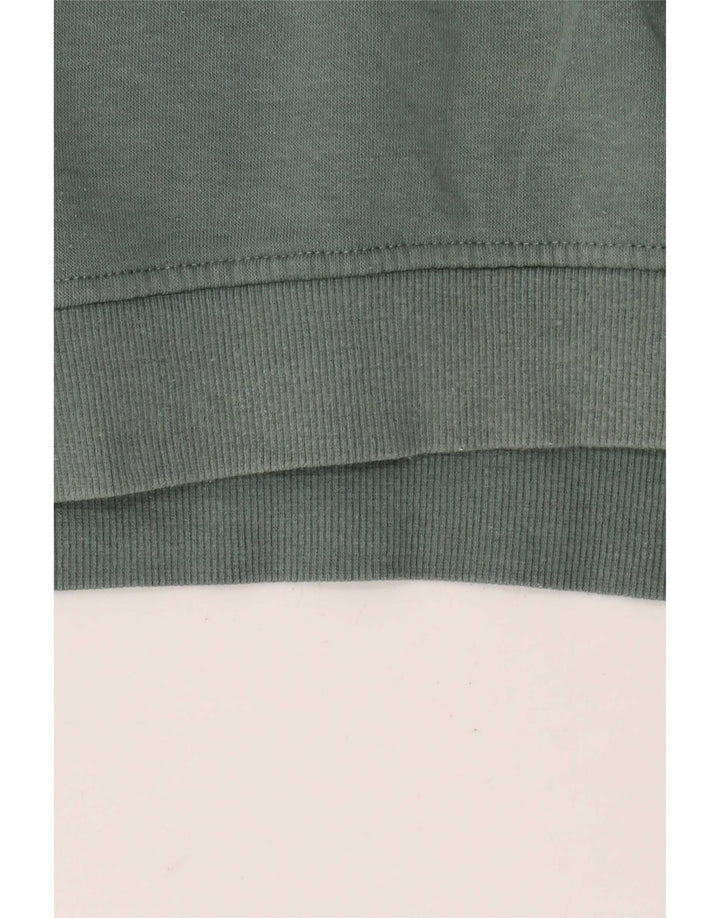 Damska bluza oversize Zara Crop UK 14, średnia, zielona bawełna