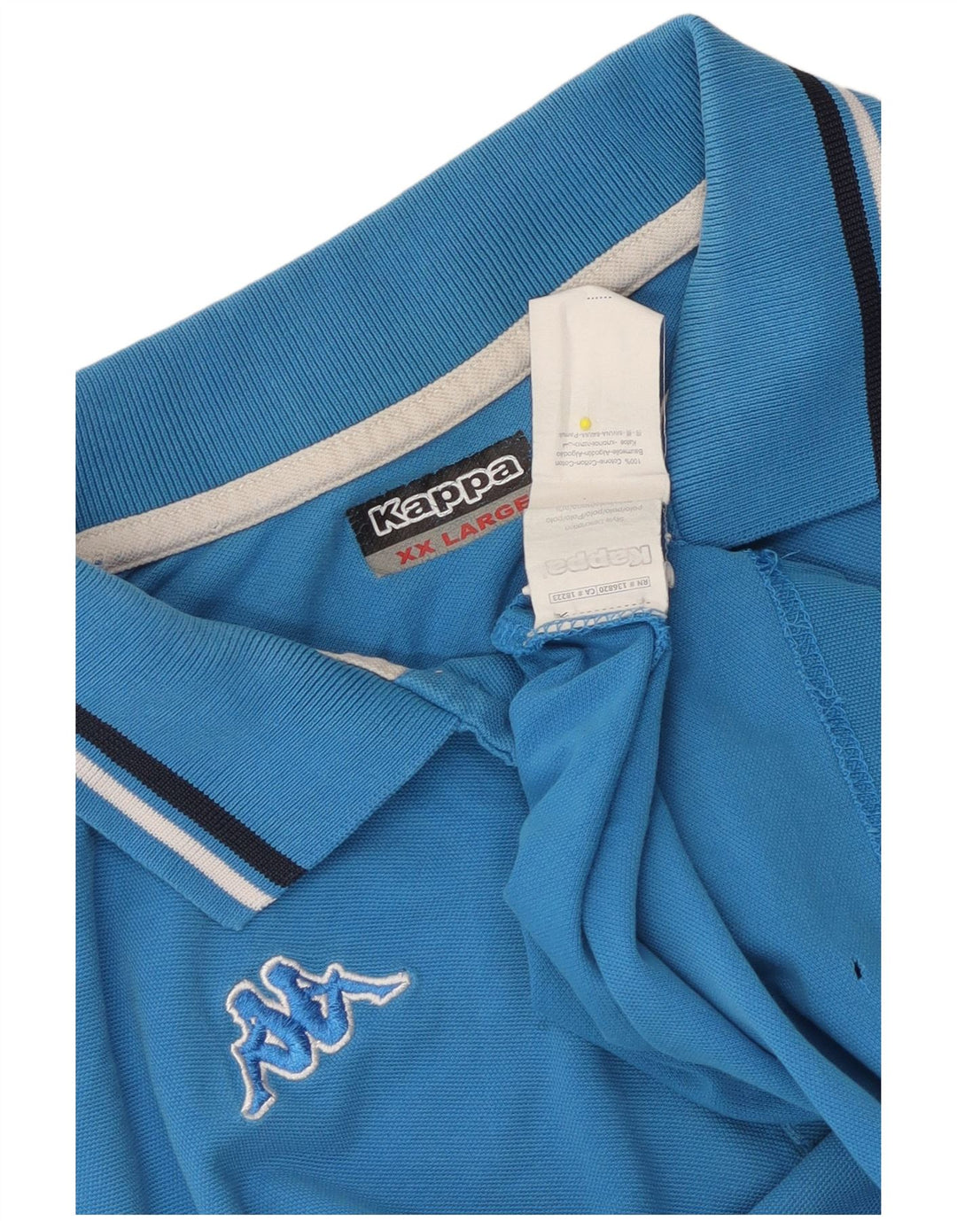 Męska koszulka polo Kappa 2XL, niebieska, bawełniana
