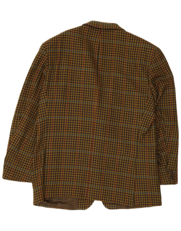 Męska marynarka zapinana na 2 guziki HUGO BOSS EU 56 3XL Żółta pepitka