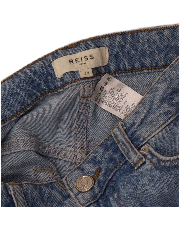 Damskie jeansy zwężane Reiss W28 L27 Niebieskie