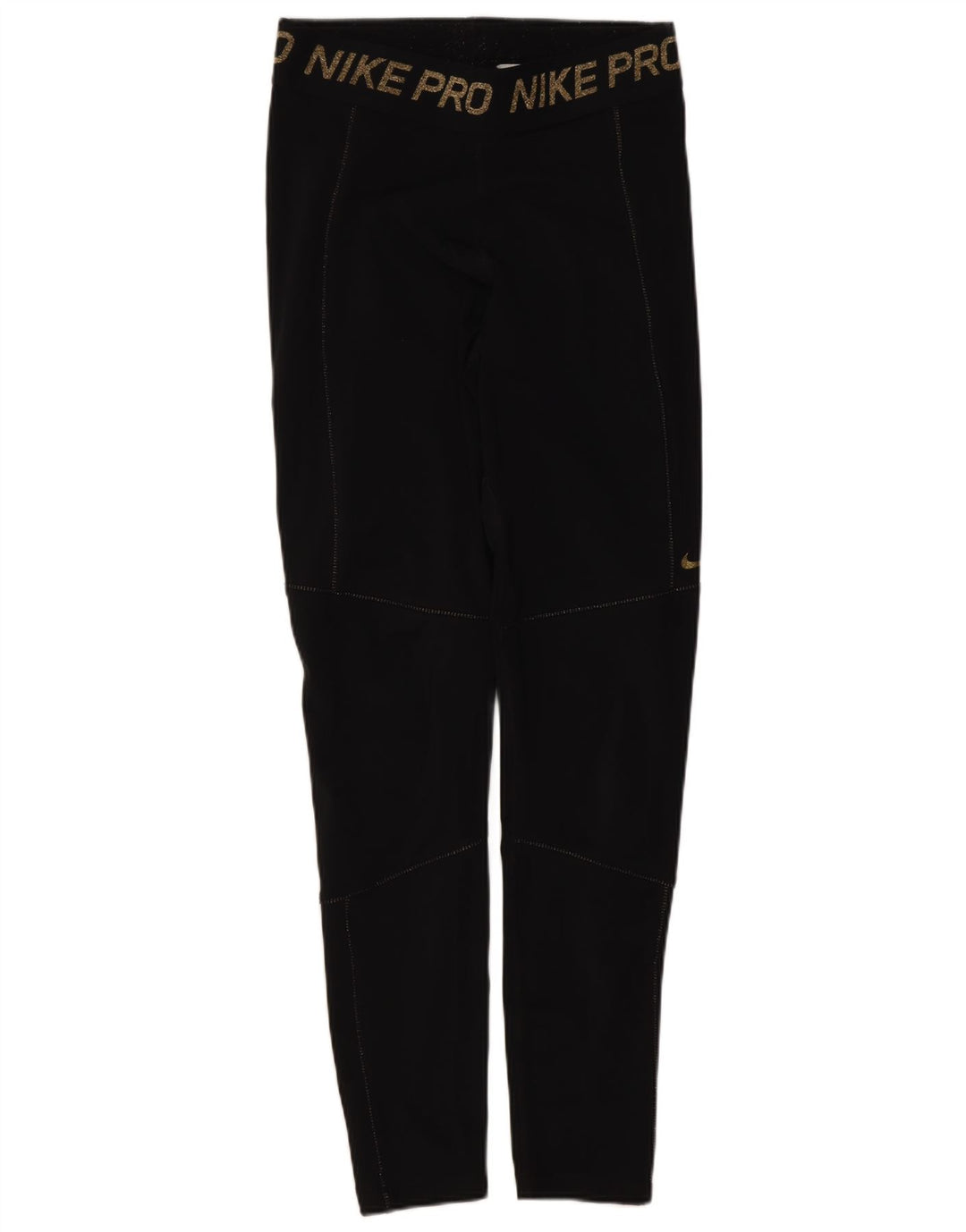 Damskie legginsy Nike Dri Fit Graphic UK 12, średnie czarne