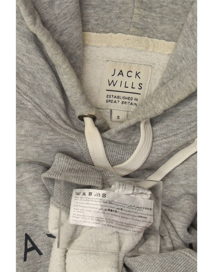 Męski sweter z kapturem Jack Wills, mały, szary, bawełniany