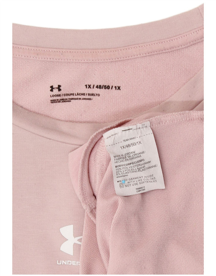 Damska bluza oversize Under Armour Graphic UK 18 XL, różowa
