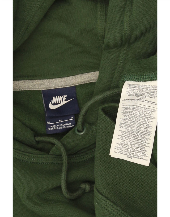 Męski sweter z kapturem Nike, średni zielony, bawełniany