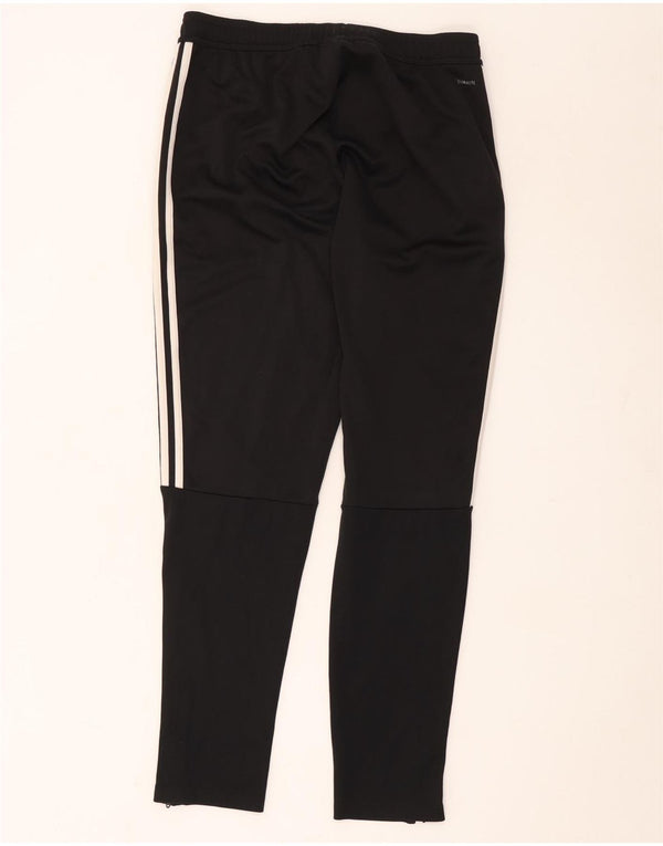 Damskie spodnie dresowe Adidas Climalite UK 14, duże, czarne, poliestrowe