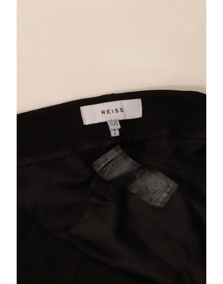 Damskie spodnie typu chino REISS UK 12 Medium W32 L28 Czarny poliester