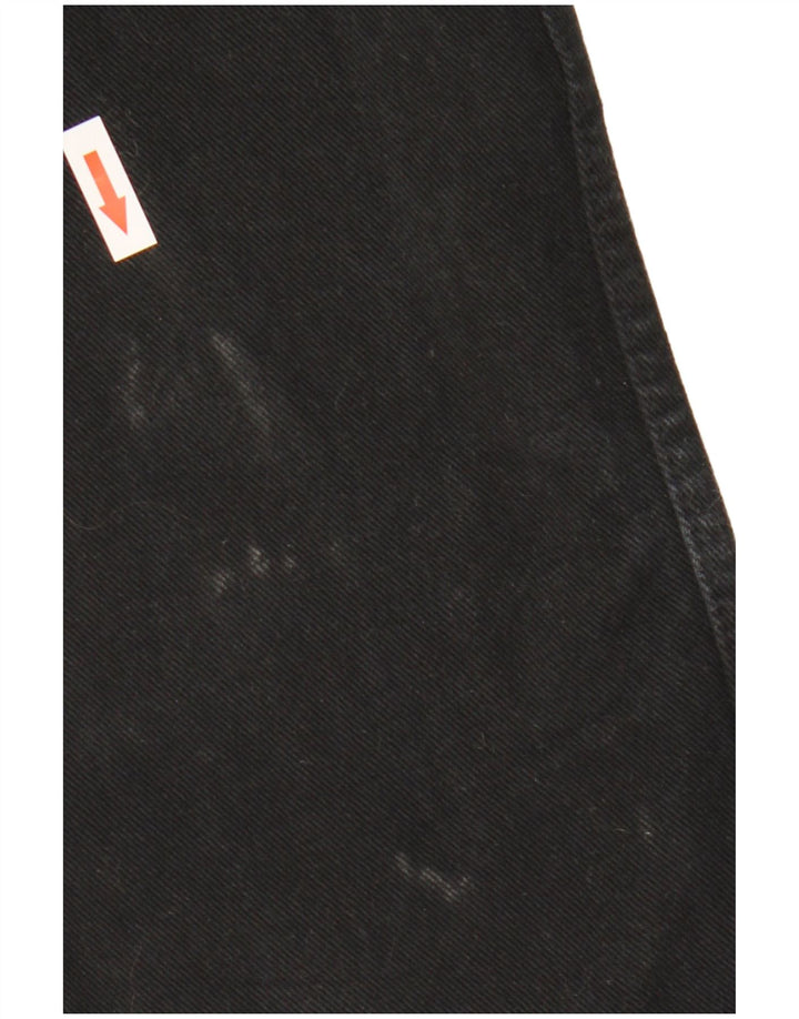 Męskie dżinsy Levi's 501 Straight W38 L32 Czarna bawełna